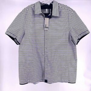 Number Lab Mens XL Striped Short Sleeve Shirt